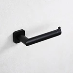 Matte Black Brass Bathroom Toilet Paper Holder 9008