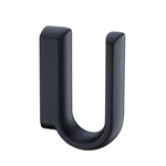 Matte Black Robe Hook Single 5803b