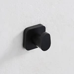 Brass Matte Black Robe Hook Single 9003MB