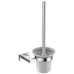 Polished Chrome Stainless Steel Toilet Brush Holder 1707P