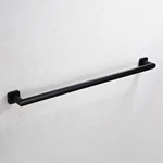 Matte Black Brass Bathroom Towel Bar 24' Single 9011