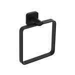 Matte Black Black Bathroom Towel Ring 9004