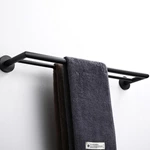 Matte Black 304 Stainless Steel Towel Rail Double 1412B