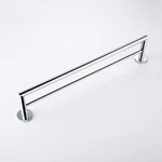 Polished chrome 304 Stainless Steel Towel Rail Double 1412