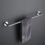 Polished Chrome Bathroom 304 Stainless Steel Towel Rail Single 1411