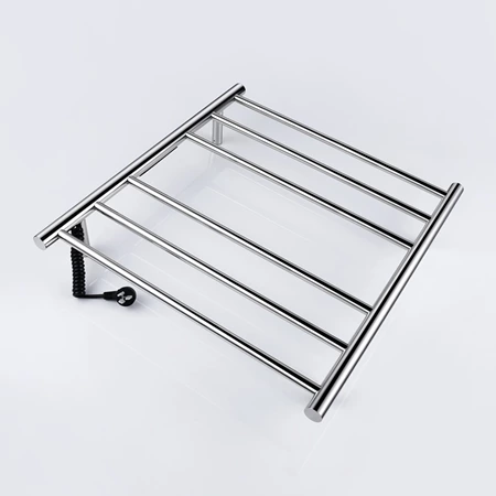 Polished Chrome Stainless Steel Electric Heated Towel Rack Bar