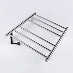 Polished Chrome Stainless Steel Heated Towel Rack 6 Bar