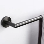 Bathroom 304 stainless steel Gunmetal Bathroom Towel Rail Single