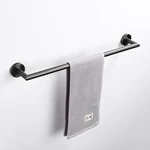 Bathroom 304 stainless steel Gunmetal Bathroom Towel Rail Single