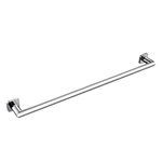 Bathroom Solid Brass Material Square Chrome Plated Single Towel Rail