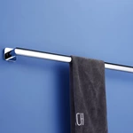 Bathroom Solid Brass Material Square Chrome Plated Single Towel Rail