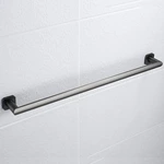 Bathroom Brass Square Bathroom Single Towel Rail Gunmetal