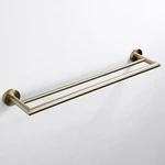 Brushed Brass 304 stainless steel Towel Rail Double 1412BB