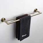 Brushed Brass 304 stainless steel Towel Rail Double 1412BB