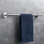 Bathroom 304 Stainless Steel Brushed Nickel Towel Rail Single 1411BN