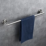 Bathroom 304 Stainless Steel Brushed Nickel Towel Rail Single 1411BN