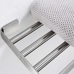 Bathroom Square Modern Towel Rack With 304 Stainless Steel Brushed Finishing 6013