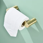 Pivoting Toilet Paper Holder Brushed Brass