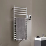 Bathroom Polished Chrome Heated Towel Rail 14 Bar