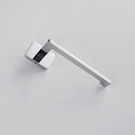 Chrome plated toilet paper holder