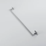 Chrome plated single towel rail 600mm