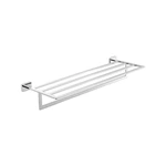 Bathroom square chrome plated towel rack and holder