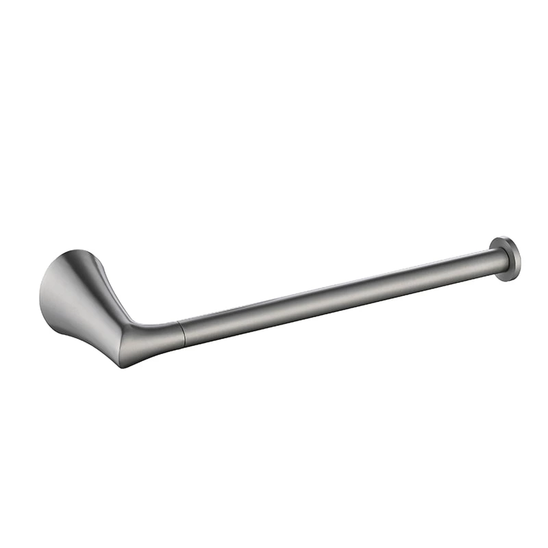 Square Bathroom Hand Towel Rail With Brushed Nickel
