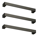 Bathroom Gunmetal Concealed Shu Heated Towel Rails 3 Bars