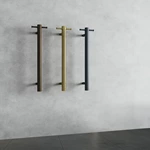 Bathroom Brushed Brass Heated Towel Rail Shu 3 Bars